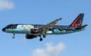 Brussels Airlines Airbus A320 OO-SNB on approach to Heathrow