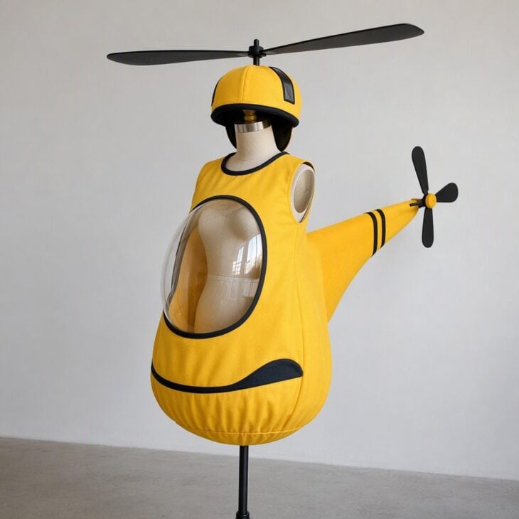 A rotor on a hat mast is the one detail that makes it a helicopter.