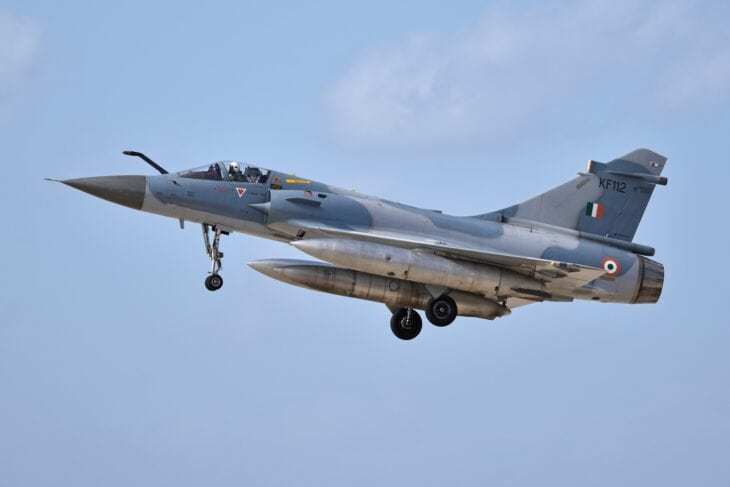 Indian Air Force Mirage 2000I KF112 on approach