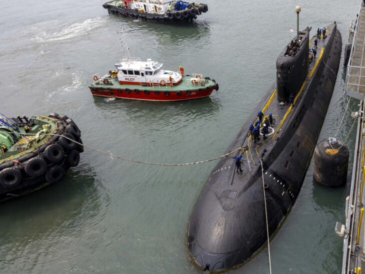 INS Sindhuvijay (S62) submarine alongside in port