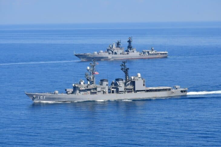 JMSDF destroyer JS Setogiri (DD-156) at sea