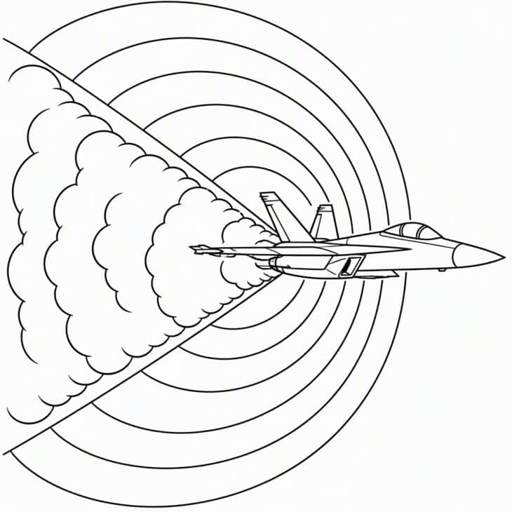 The vapor cone makes an unusual, striking shape.