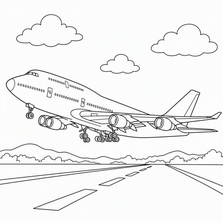 The humped upper deck makes the jumbo jet easy to recognize.