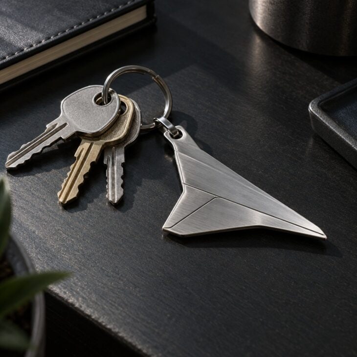 A keychain is the easiest piece to give a pilot.