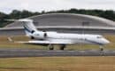 Gulfstream G550 N718MC at Farnborough