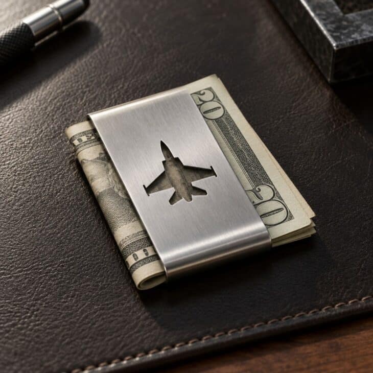 A money clip is a practical piece for men who skip necklaces.