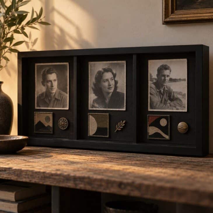 A legacy box shows how service runs through a family.