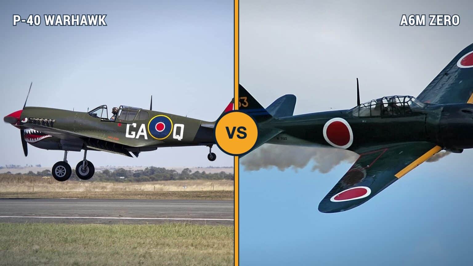 P-40 Warhawk vs A6M Zero: Which WWII Fighter Was Better?