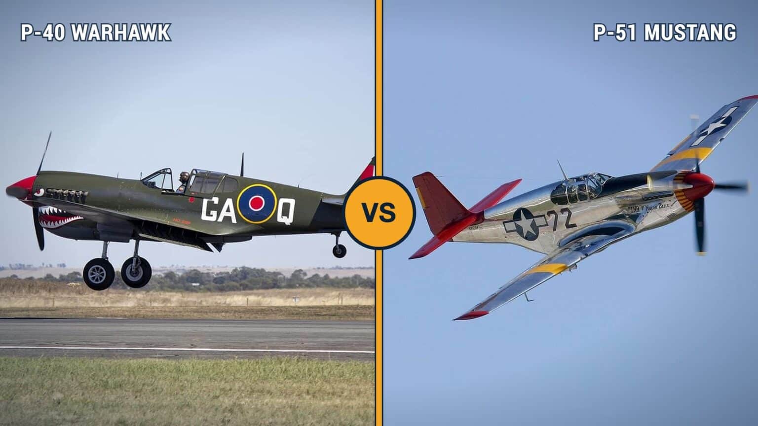 P-40 vs P-51: How a Supercharger and an Engine Swap Split Two WWII Fighters