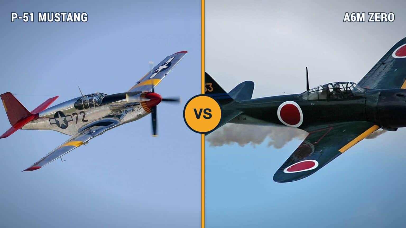 P-51 Mustang vs A6M Zero: Which WWII Fighter Was Better?