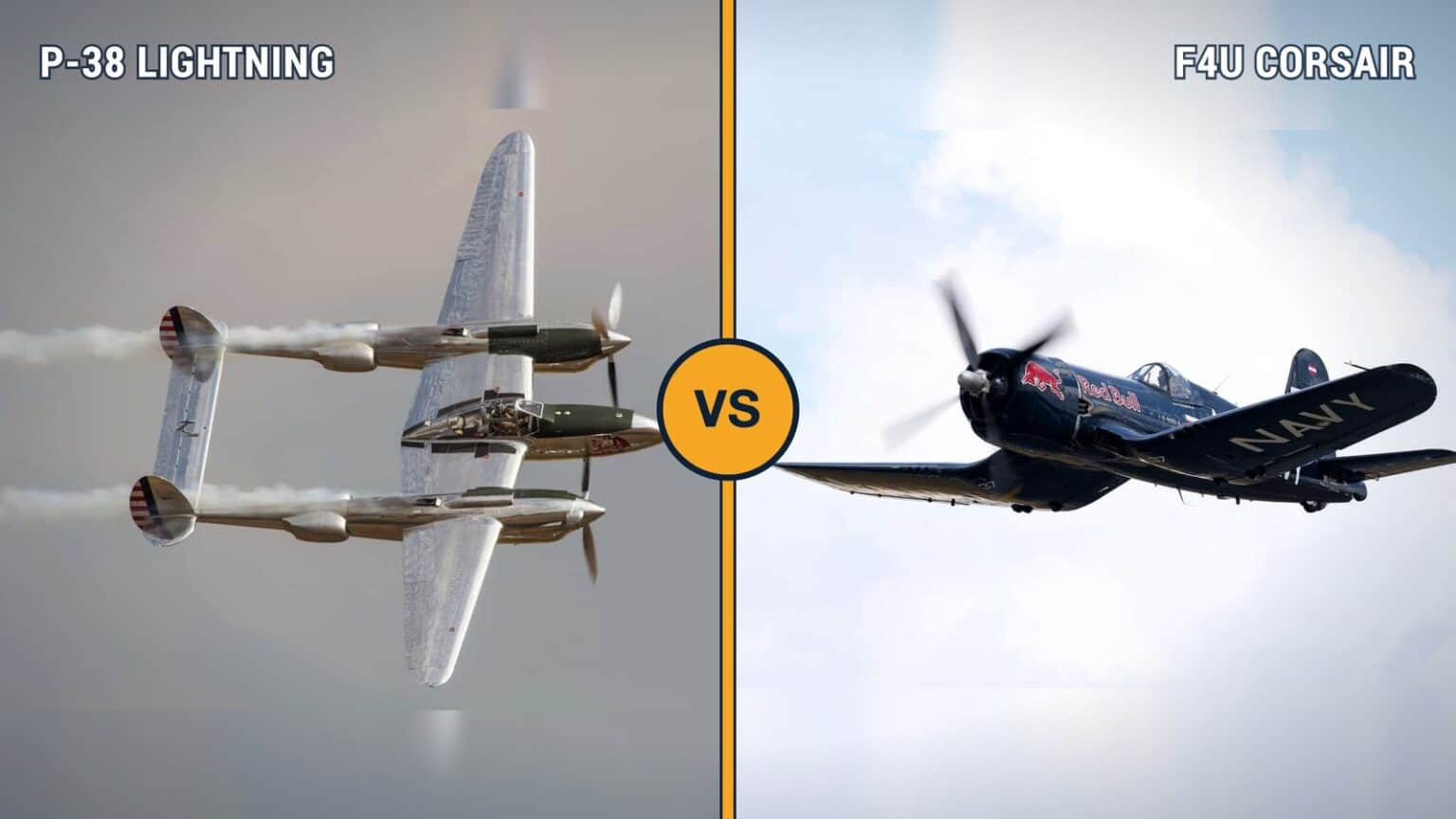 P-38 Lightning vs F4U Corsair: Which WWII Fighter Was Better?
