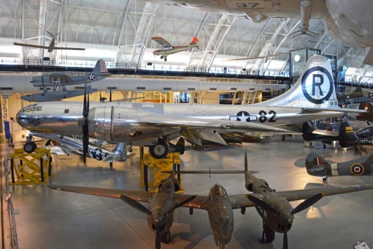 Silverplate B-29 Enola Gay, 44-86292, on display at the Udvar-Hazy Center