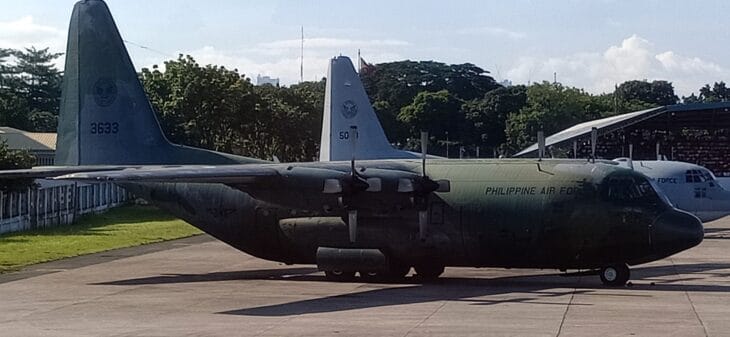 Philippine Air Force C-130 Hercules parked at Villamor Air Base