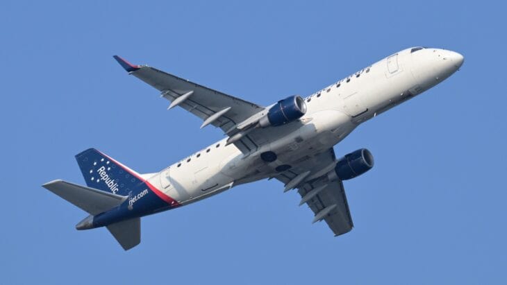 Republic Airways Embraer 175 climbing out