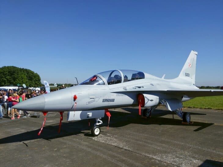 Polish Air Force KAI FA-50GF 5001 on static display