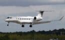 Gulfstream G650ER LX-RAY landing at Luxembourg