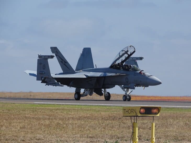 RAAF F/A-18F Super Hornet A44-207 landing