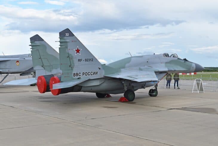 MiG-29SMT RF-92312 on display, Russian Air Force markings