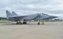 MiG-31BM Foxhound 86 blue on static display