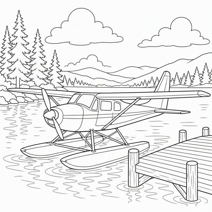 Floats instead of wheels, and a dock to tie up to.