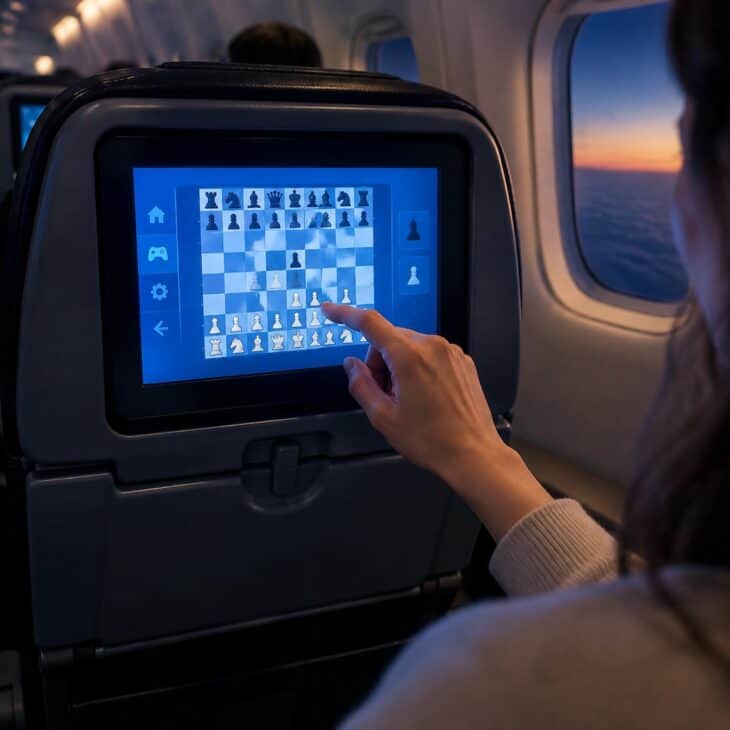 Many seatback systems include games you can play for free.
