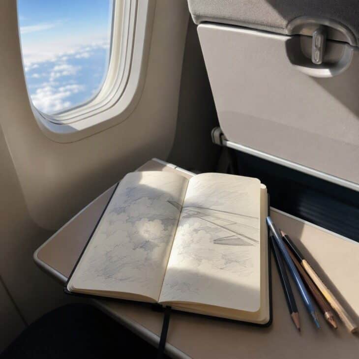 The view changes faster than any subject you would draw on the ground.