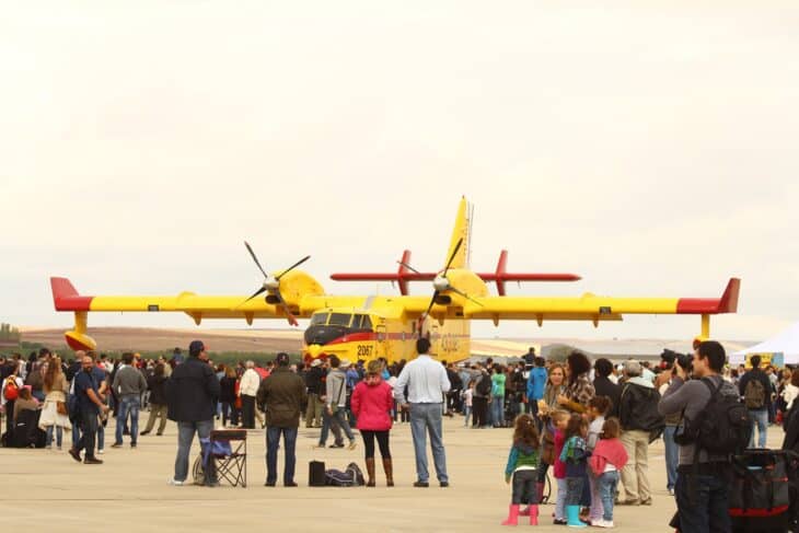 Spanish Air Force Canadair CL-415 of 43 Grupo on display at an air show