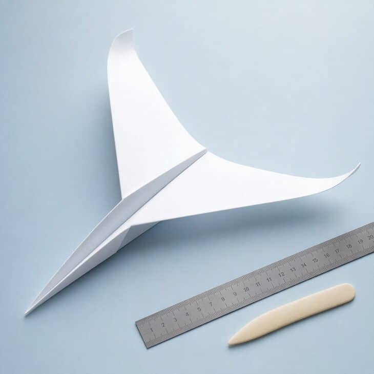 Sharp creases and exact symmetry matter more than speed when you fold a glider like this.