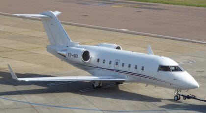 Challenger 604 T7-SEI Loses a Door Climbing Out of Abuja, Lands Safely With Nine on Board