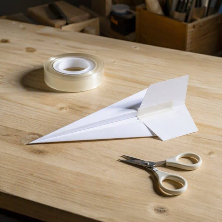A small vertical fin helps a dart hold a straight line.