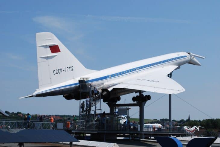 Preserved Aeroflot Tupolev Tu-144 CCCP-77112 on display at Sinsheim