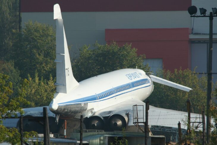 Tupolev Tu-144D CCCP-77115 standing at Zhukovsky
