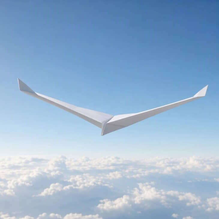 A shallow V gives the plane a built-in urge to level out.