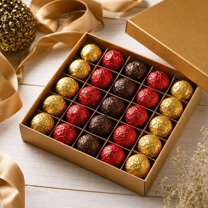 Wrapped chocolates are the classic crew thank-you.