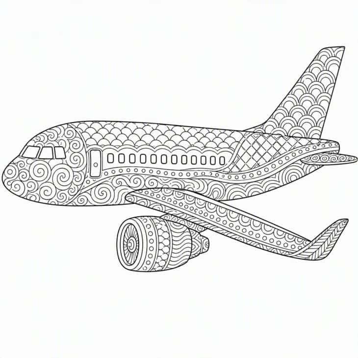 Every section of the plane carries its own pattern.