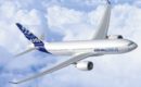 Airbus A350 XWB high in the sky