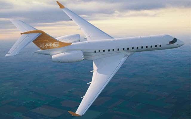 Bombardier Global Express XRS flight