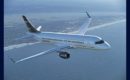 Bombardier CS100 flying